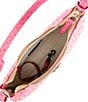 Dooney & Bourke Ostrich Hobo Bag, Color:Fuchsia - Image 3