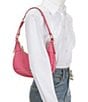 Dooney & Bourke Ostrich Hobo Bag, Color:Fuchsia - Image 4