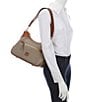 Dooney & Bourke Pebble Grain Leather Hobo Bag, Color:Taupe - Image 4