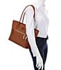 Dooney & Bourke Pebble Collection Leather Tote Bag, Color:Caramel - Image 4