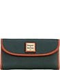 Dooney & Bourke Pebble Continental Leather Clutch Wallet, Color:Forest - Image 1