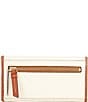 Color:White - Image 2 - Pebble Continental Leather Clutch Wallet