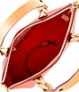 Dooney & Bourke Signature Logo Small Celeste Satchel Bag, Color:Red - Image 3