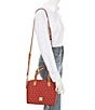 Dooney & Bourke Signature Logo Small Celeste Satchel Bag, Color:Red - Image 4