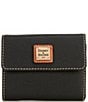 Dooney & Bourke Small Flap Credit Card Wallet, Color:Black - Image 1