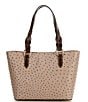 Dooney & Bourke Small Gretchen Leather Tote Bag, Color:Taupe/Brown Tmoro - Image 2