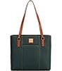 Dooney & Bourke Pebble Collection Small Lexington Leather Shopper Tote Bag, Color:Forest - Image 1