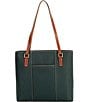 Dooney & Bourke Pebble Collection Small Lexington Leather Shopper Tote Bag, Color:Forest - Image 2