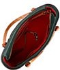 Dooney & Bourke Pebble Collection Small Lexington Leather Shopper Tote Bag, Color:Forest - Image 3