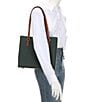 Dooney & Bourke Pebble Collection Small Lexington Leather Shopper Tote Bag, Color:Forest - Image 4