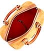 Dooney & Bourke Suede Barrel Satchel Bag, Color:Honey - Image 3