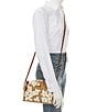 Color:Brown/White - Image 4 - Suki Coated Italian Cotton Crossbody Bag