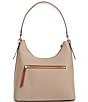 Dooney & Bourke Textured Pebble Grain Leather Hobo Bag, Color:Taupe - Image 2