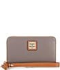 Color:Taupe - Image 1 - Wexford Collection Zip Around Wristlet