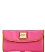 Color:Magenta - Image 1 - Wexford Leather Continental Clutch Wallet