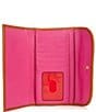 Color:Magenta - Image 3 - Wexford Leather Continental Clutch Wallet