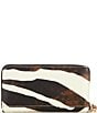 Dooney & Bourke Zebra Printed Large Zip Around Wristlet, Color:Zebra - Image 2