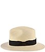 Dorfman Milano Scala Chandler Genuine Panama Straw Safari 2 3/4#double; Brim Hat, Color:Natural - Image 2
