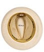 Dorfman Milano Scala Fine Braided Straw Fedora 2 1/4#double; Brim Hat, Color:Natural - Image 3