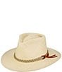 Dorfman Milano Scala Genuine Panama Outback Taos 3#double; Brim Hat, Color:Natural - Image 1