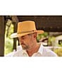 Dorfman Milano Scala Genuine Panama Outback Taos 3#double; Brim Hat, Color:Putty - Image 3