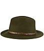 Dorfman Milano Scala Water Repellent Wool Felt Safari 2 1/2#double; Brim Hat, Color:Olive - Image 3