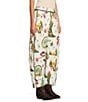 Double D Ranch Atomic Ranch Printed Wide Leg Cropped Jeans, Color:Print - Image 3