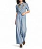 Double D Ranch Buckskin Blues Extra Wide Leg Slim Waist Crop Length Pants - Image 3