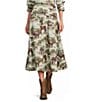 Double D Ranch Coordinating Horsiculture Printed A-Line Midi Skirt - Image 1