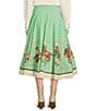 Double D Ranch Mitchell Gallery Western Print A-Line Skirt, Color:Succulent - Image 2