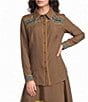 Double D Ranch Oil Camp Woven Long Sleeve Shirt - Image 1