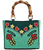 Double D Ranch Range Rosie Beaded Bamboo Statement Handle Bag, Color:Multi - Image 2