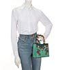 Double D Ranch Range Rosie Beaded Bamboo Statement Handle Bag, Color:Multi - Image 4