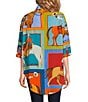Double D Ranch Woman Of The Ranch Western 3/4 Sleeve Button Down Shirt, Color:Print - Image 2