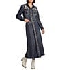 Double D Ranch Woven Embroidered Point Collar Long Sleeve Coordinating Blouse - Image 3