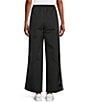 Double Zero High Rise Drawstring Wide Leg Pants, Color:Black - Image 2