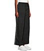 Double Zero High Rise Drawstring Wide Leg Pants, Color:Black - Image 3