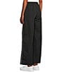 Double Zero High Rise Drawstring Wide Leg Pants, Color:Black - Image 4
