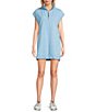 Double Zero Mock Neck Quarter Zip Mini Dress - Image 1