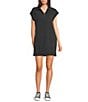 Double Zero Mock Neck Quarter Zip Mini Dress - Image 1