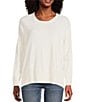 Double Zero Roll Neck Seam Detail Long Sleeve Sweater - Image 1