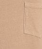 Double Zero Round Neck Cuffed Short Sleeve Pocket T-Shirt Mini Dress, Color:Dark Taupe - Image 3