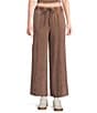 Double Zero Coordinating Seamed Drawstring Wide Leg Pants - Image 1