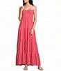 Double Zero Strapless Smocked Tiered Maxi Dress - Image 4