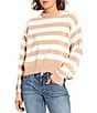 Double Zero Striped Long Sleeve Sweater - Image 4