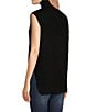Color:Black - Image 3 - Turtleneck Sweater Vest Sweater Top