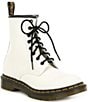 Color:White - Image 1 - Women's 1460 Smooth Leather Combat Boots