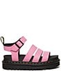 Color:Fondant Pink - Image 2 - Blaire Athena Leather Platform Sandals