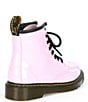 Color:Pale Pink - Image 2 - Girls' 1460 Patent Leather Boots (Youth)