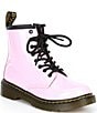 Color:Pale Pink Patent - Image 1 - Girls' 1460 Patent Leather Boots (Toddler)